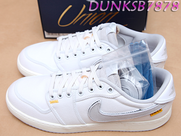 2023 UNION x NIKE JORDAN AJKO 1 LOW SP CANVAS 白 DO8912-101