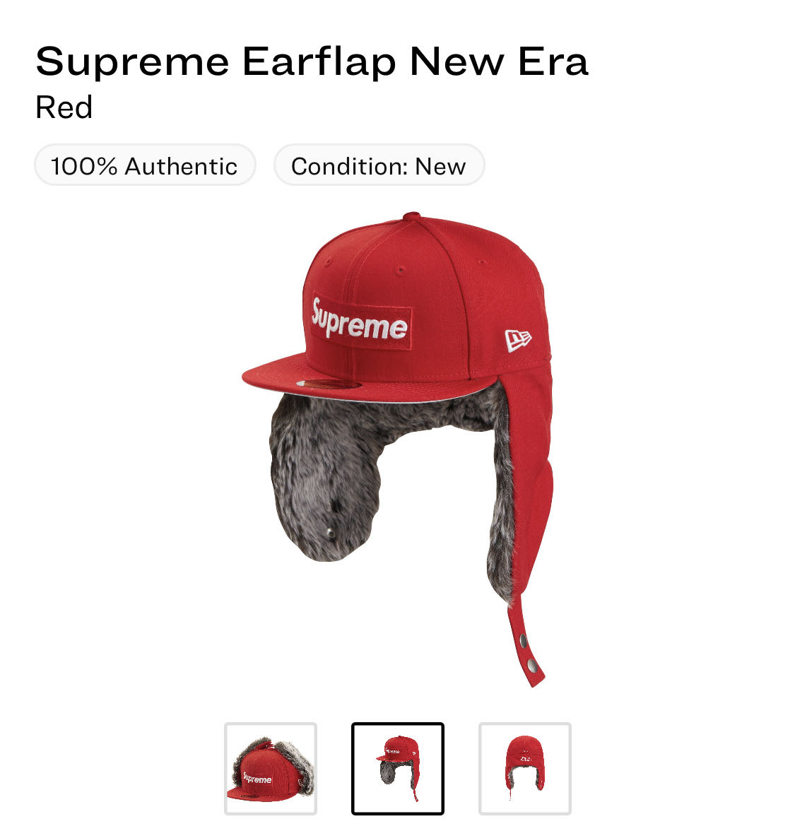 Supreme Earflap New Era 雪地帽全新未使用7 又4/3 | Yahoo奇摩拍賣