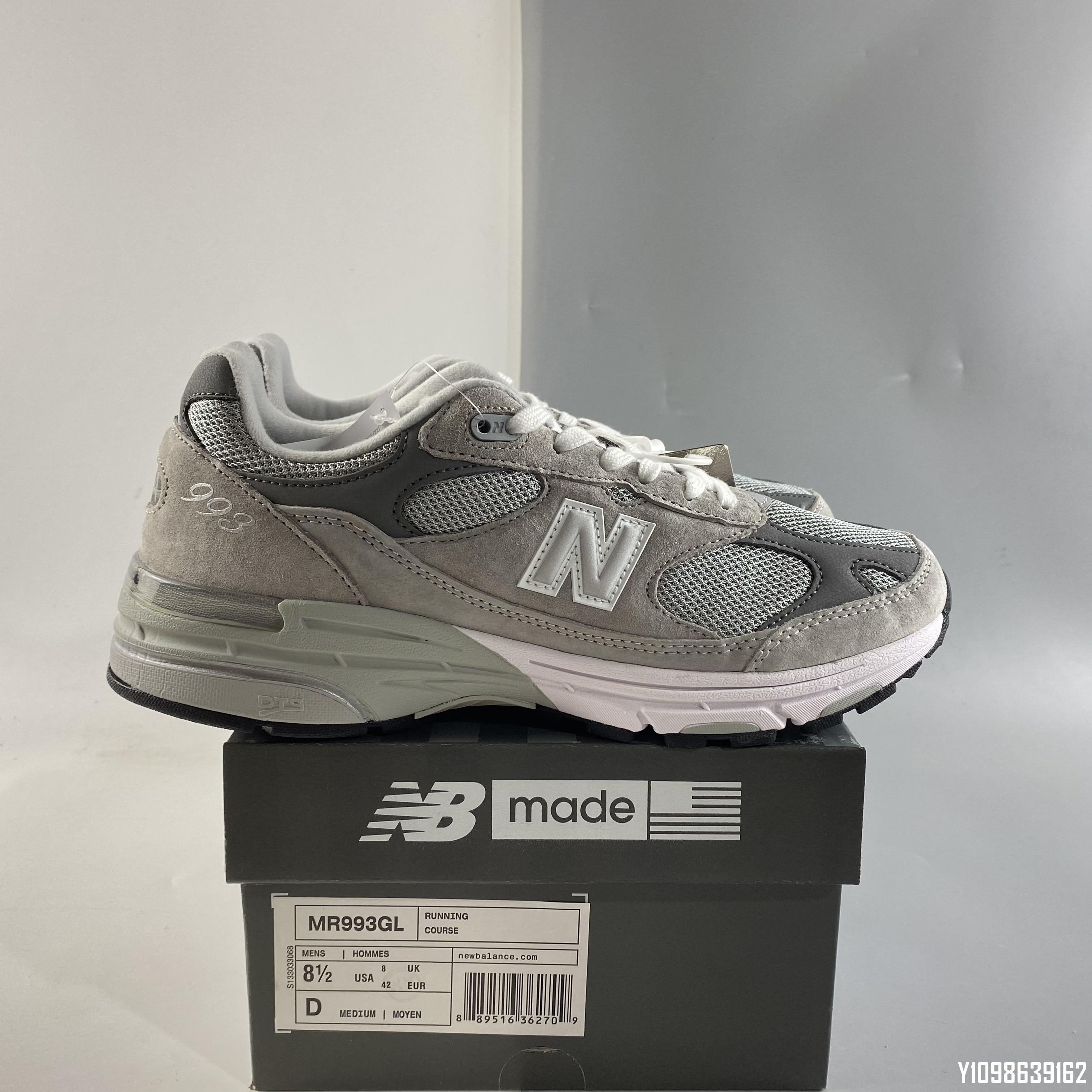 New Balance NB Made In USA M993 新百倫元祖灰麂皮慢跑鞋MR993GL 36