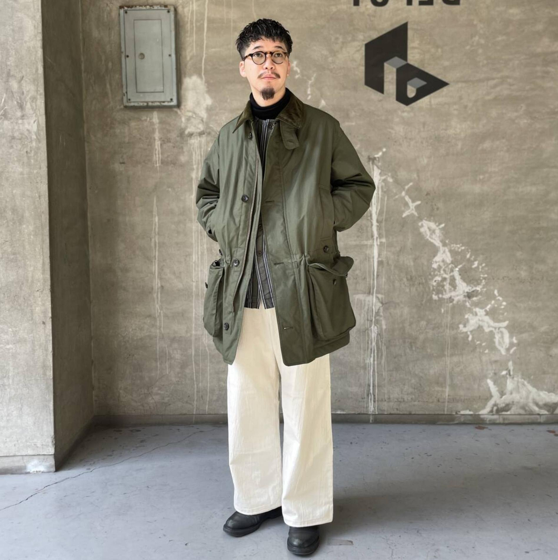 已售出勿下標A.PRESSE Ventile Hunting Half Coat OLIVE size:2