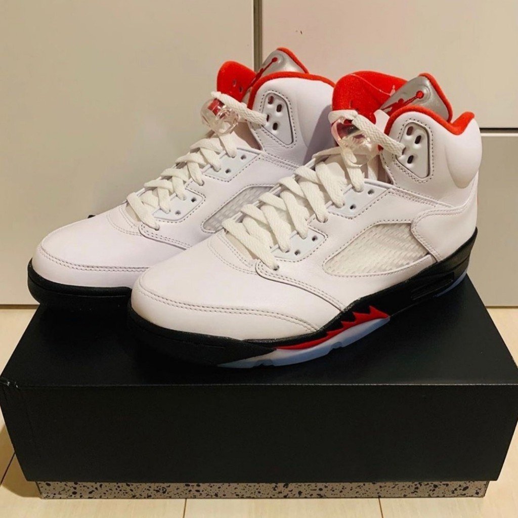 【正品】Air Jordan 5 Retro Fire Red 2020復刻 流川楓 DA1911-102潮鞋