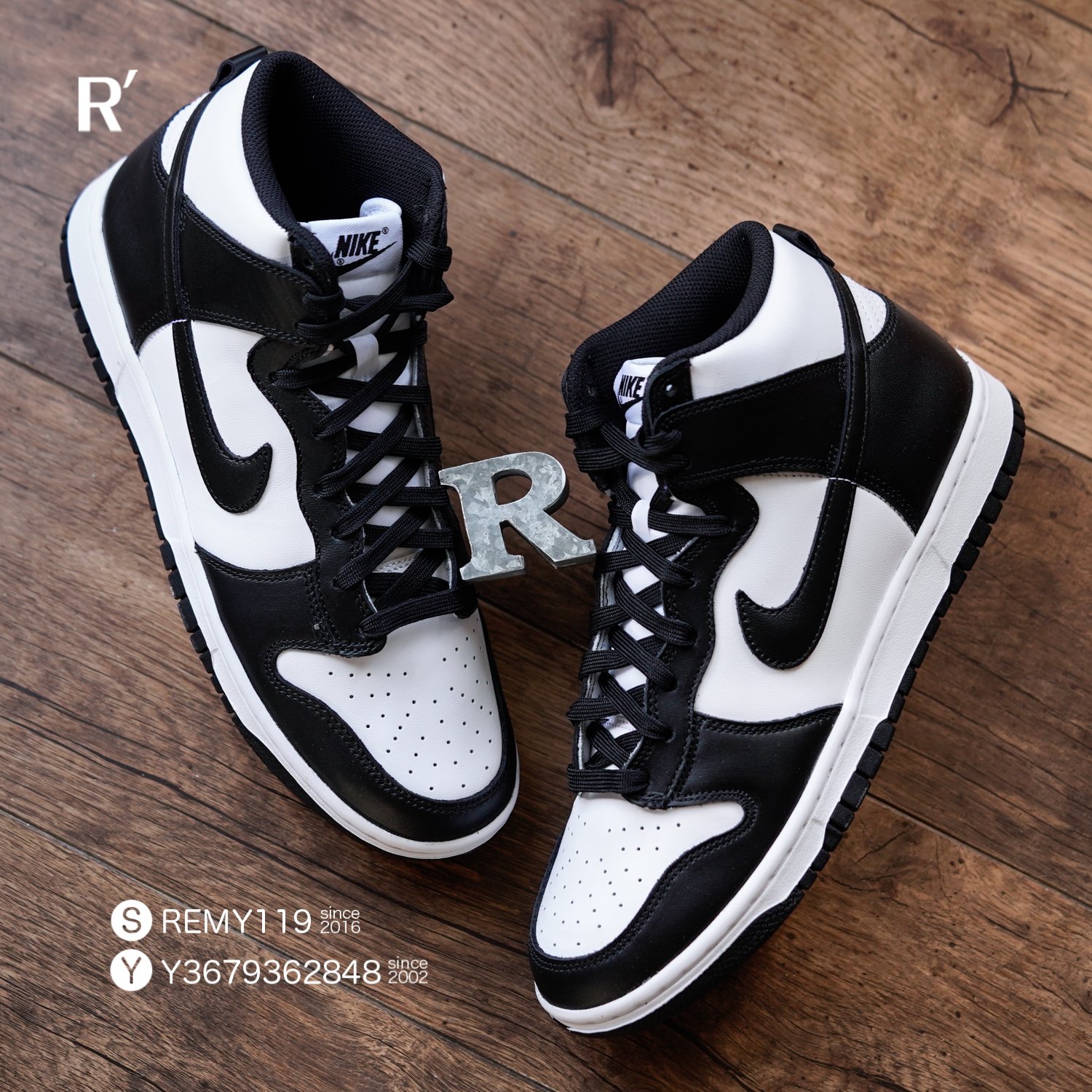 R'代購Nike Dunk High Retro 黑白White Black Panda 熊貓DD1399-105