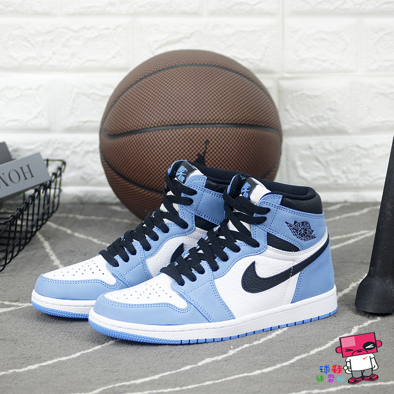 球鞋補習班NIKE AIR JORDAN 1 HIGH OG 大學藍北卡藍白復古AJ1 男555088