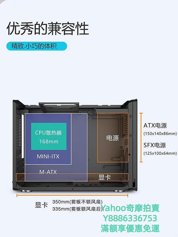 ITX機殼未知玩家P60機箱手提便攜MATX主板mini小臺式機桌面電腦USB3.0