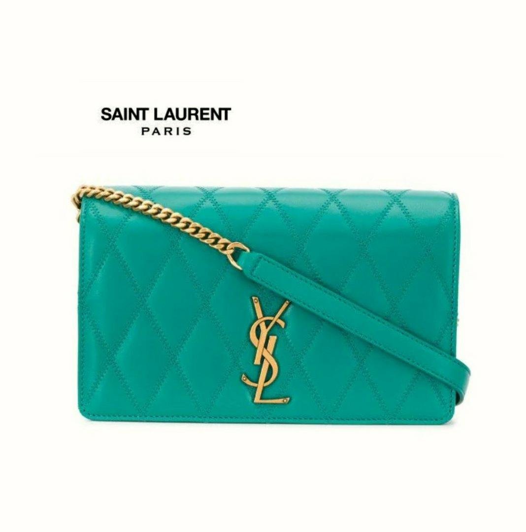 SAINT LAURENT PARIS リヴゴーシュ ジップポーチ 付属品完備 東京工場