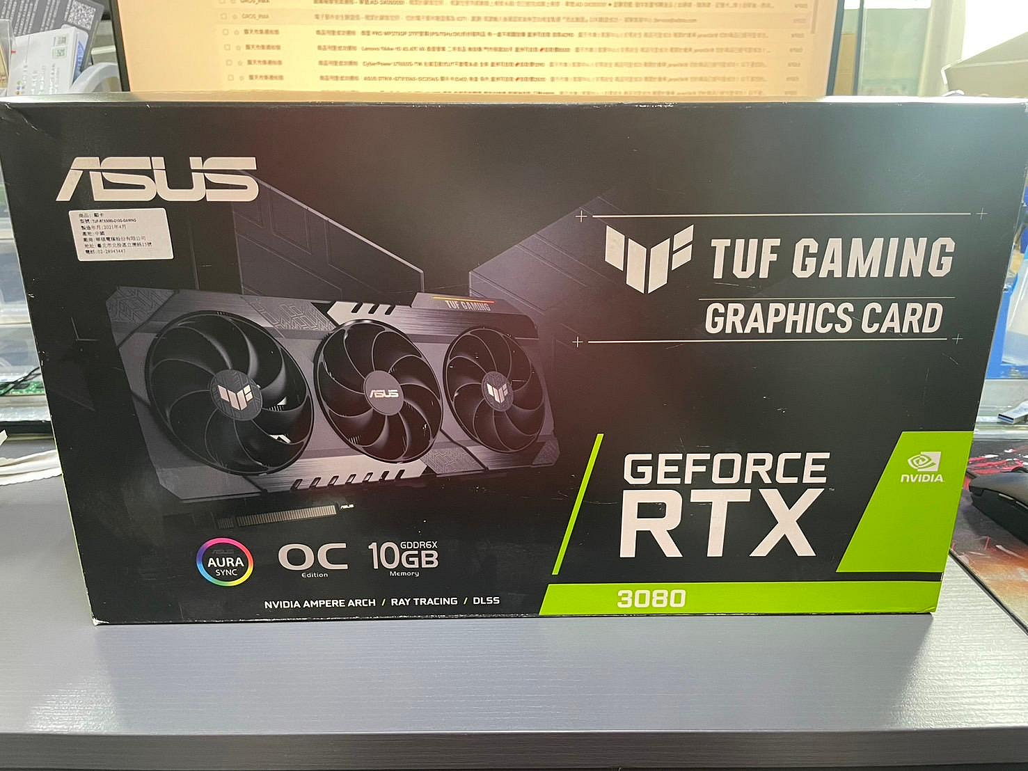 ASUS TUF-RTX3080-O12G-GAMING 顯示卡 二手已註冊延保 保內 蘆洲可自取📌自取價11500