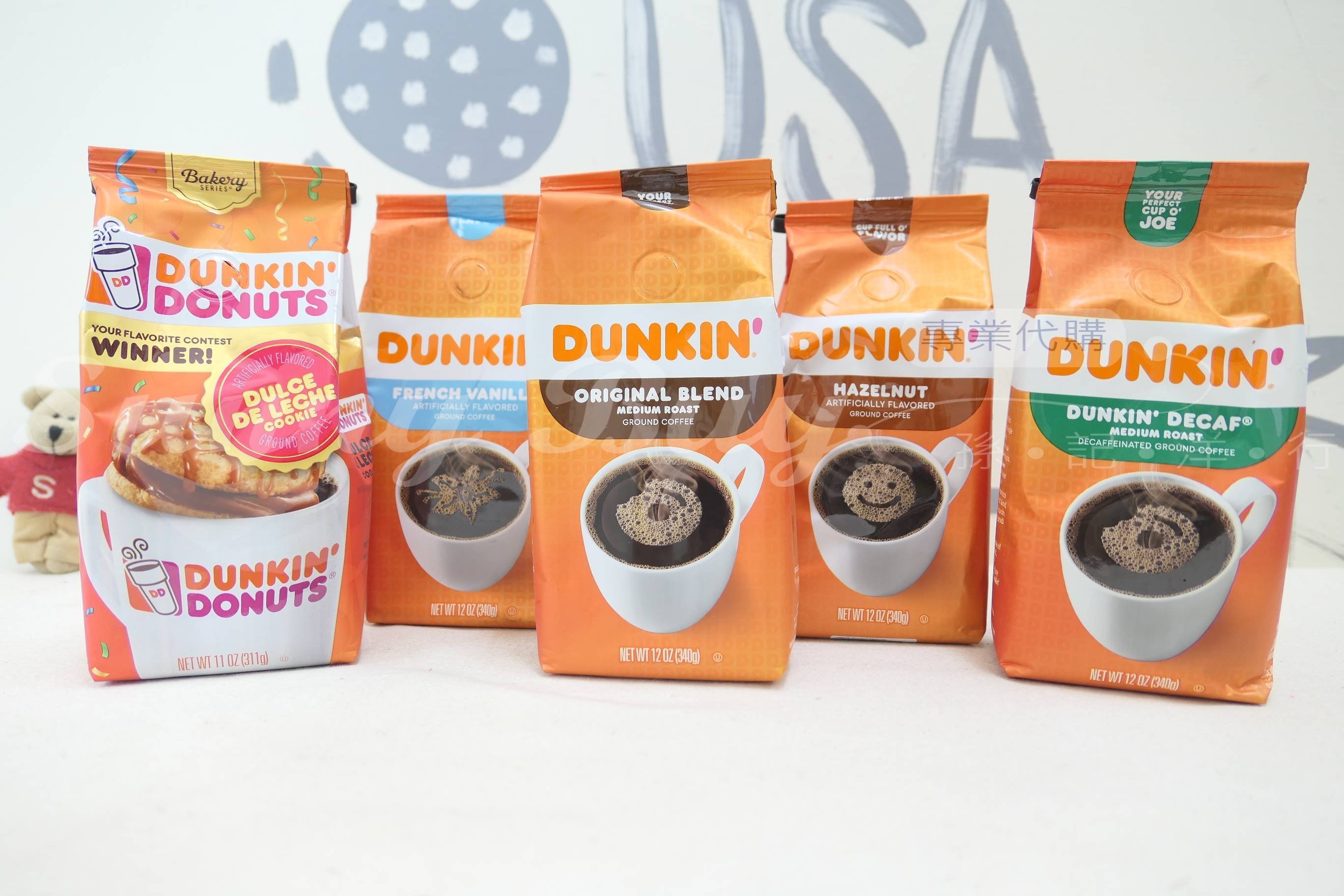 【Sunny Buy】◎預購◎ Dunkin Donuts DECAF 低咖啡因 原味 榛果 咖啡粉 340g