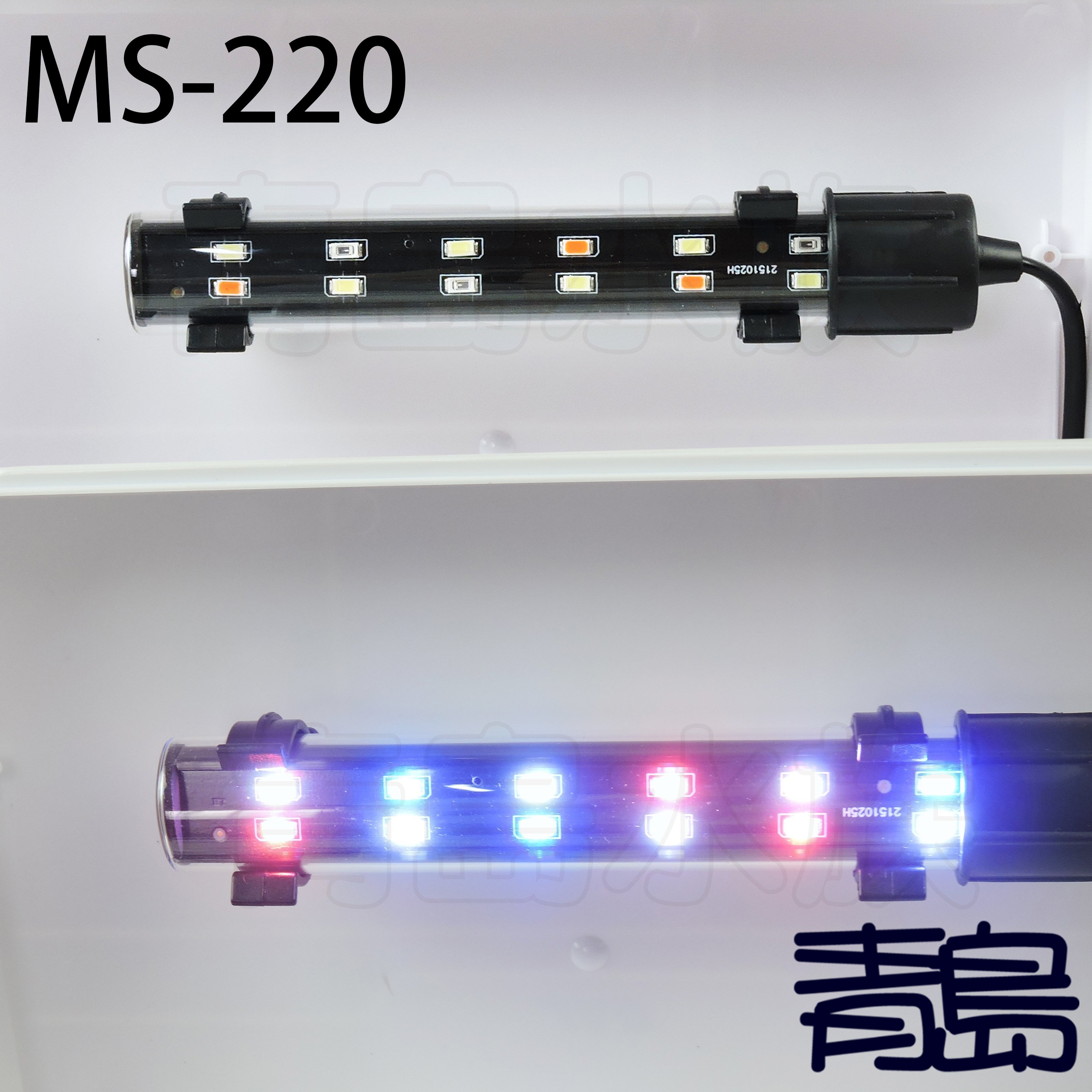 Q。。。青島水族。。。A-408台灣JAD-上部過濾ㄇ型LED套缸 含上部+LED燈==MS-220/白色