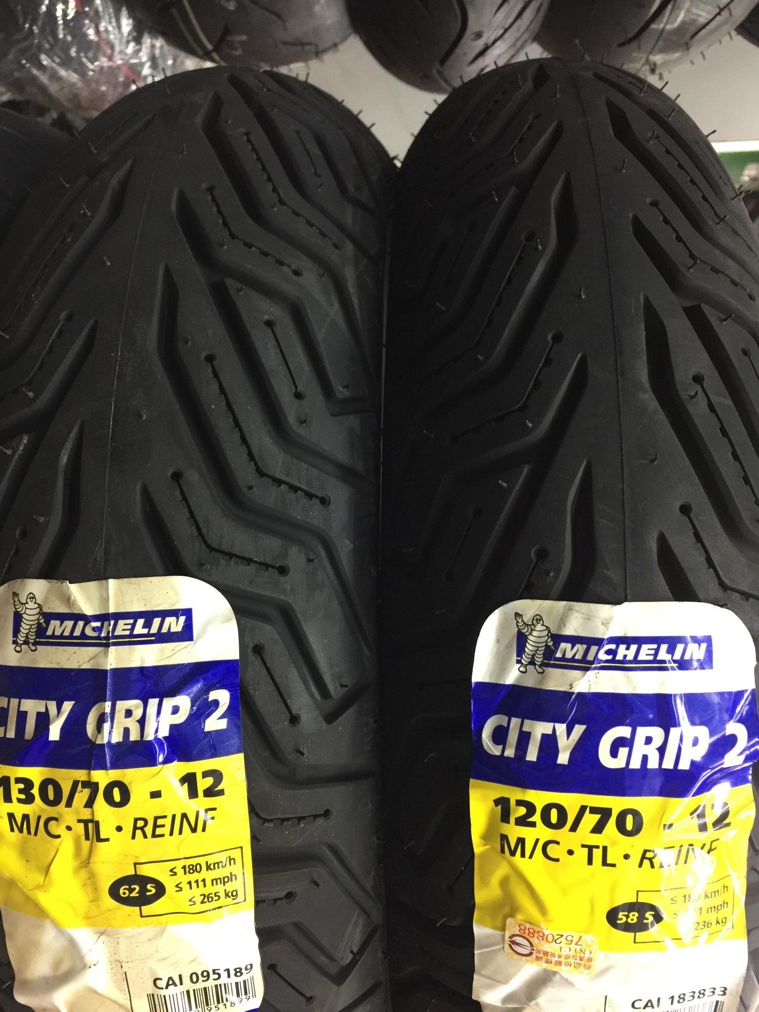 627902 120 70-14 M C 61S CITY GRIP2 REINF TL フロント リア共用 バイクタイヤ  MICHELIN(ミシュラン)