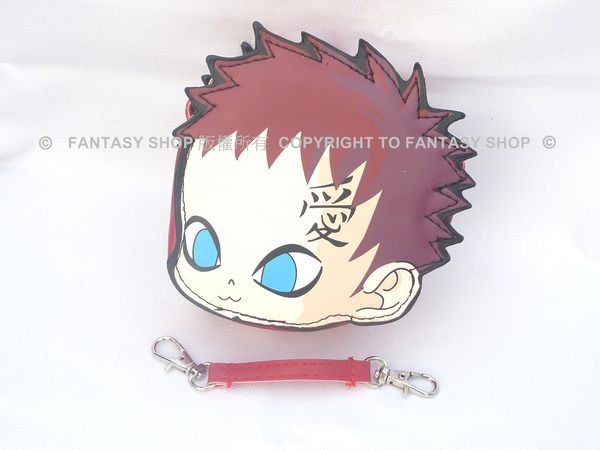 Fantasy Shop 火影忍者 Naruto 第五代風影砂隱忍者砂瀑我愛羅 Gaara ｑ版零錢包 Yahoo奇摩拍賣