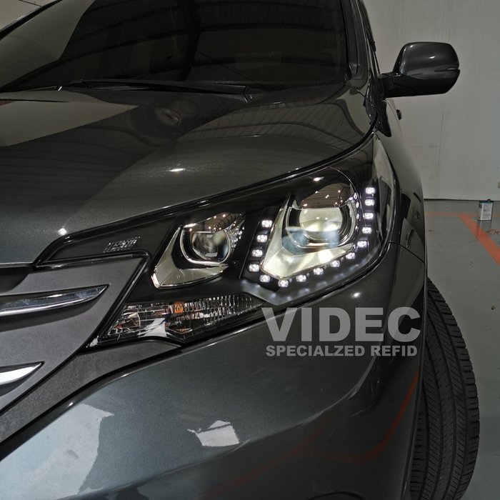 巨城汽車 HID HONDA 12-17 CRV 4代 4.5代專用U型魚眼 大燈 總成 光圈 LED 日行燈 新竹威德