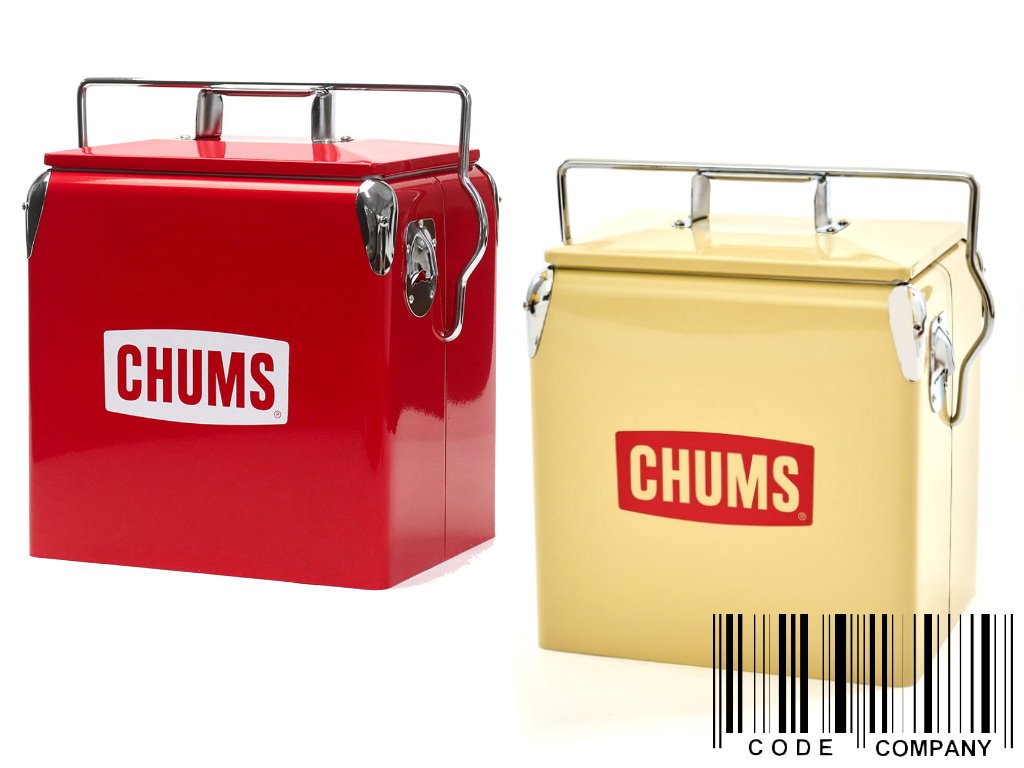 CodE= CHUMS STEEL COOLER BOX 12L 不鏽鋼露營保溫冰桶(卡其紅)CH62