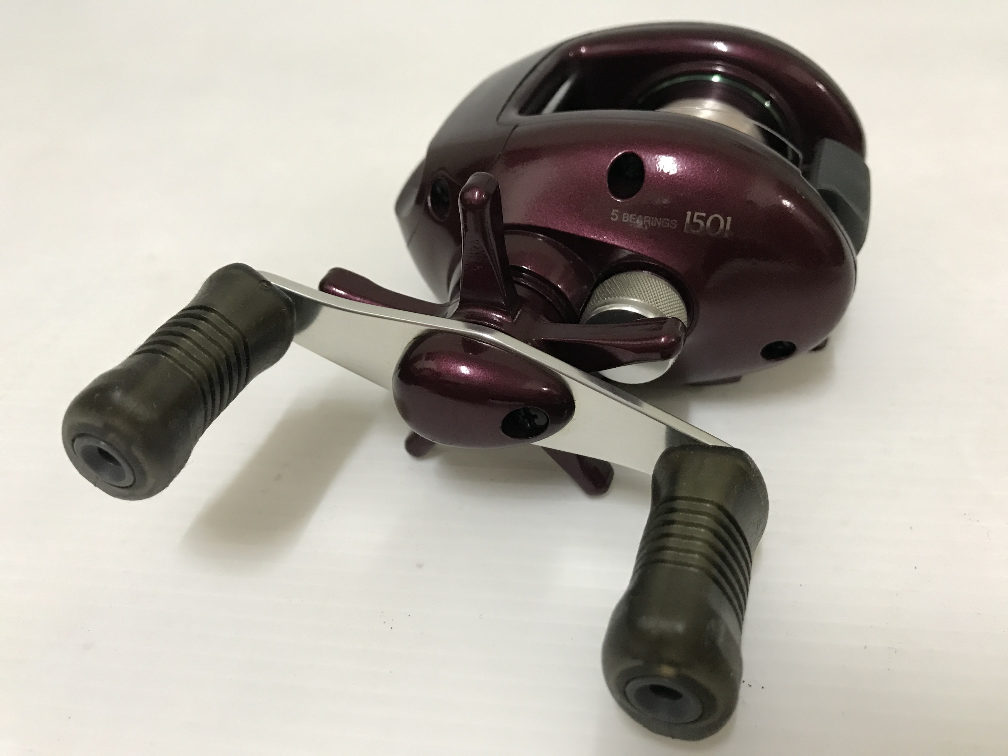 SHIMANO SCORPION 1501 左巻き兩軸式捲線器、小烏龜| Yahoo奇摩拍賣