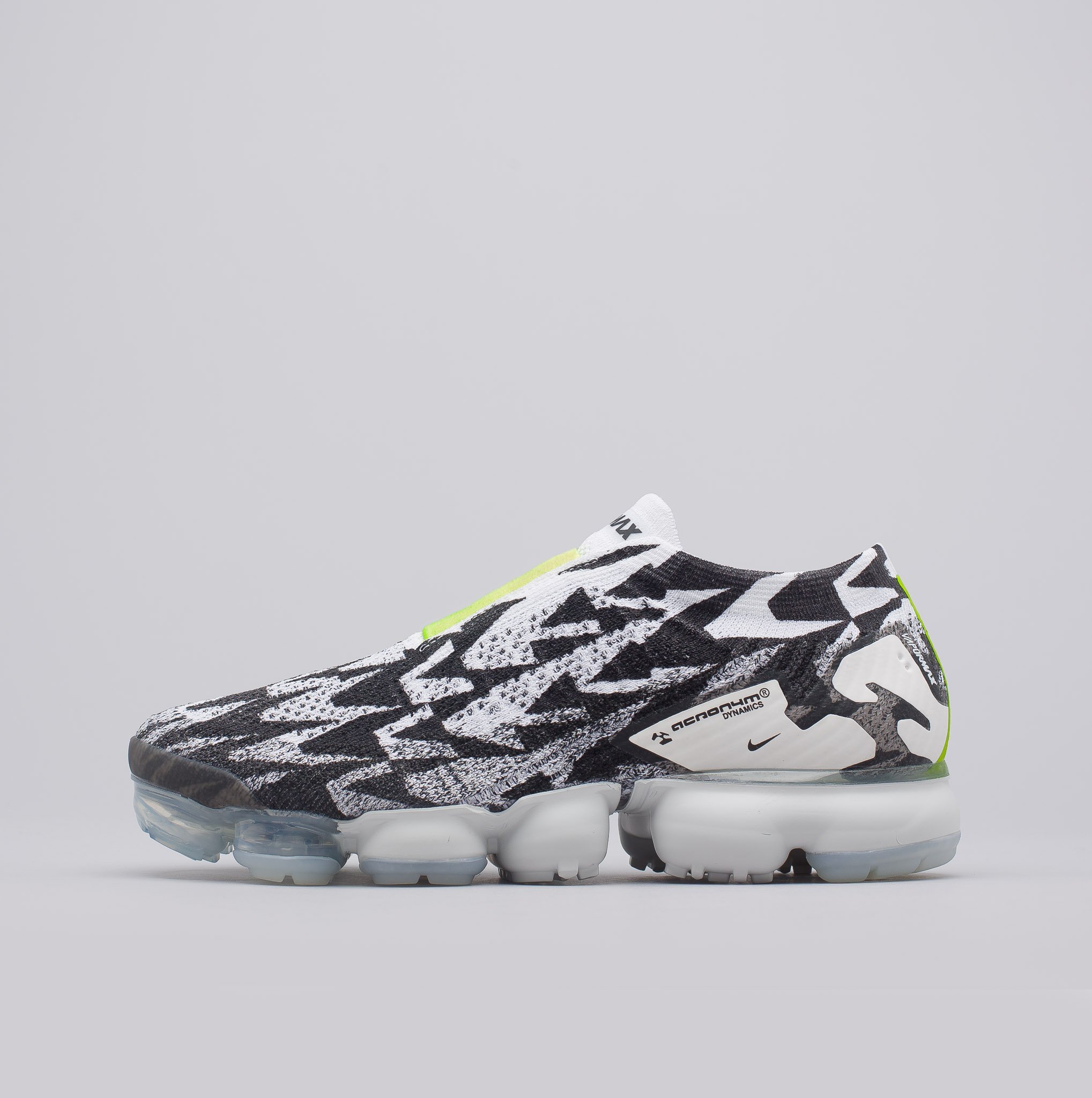 R'代購NIKE ACRONYM AIR VAPORMAX FLYKNIT MOC 2 黑白黃AQ0996-001