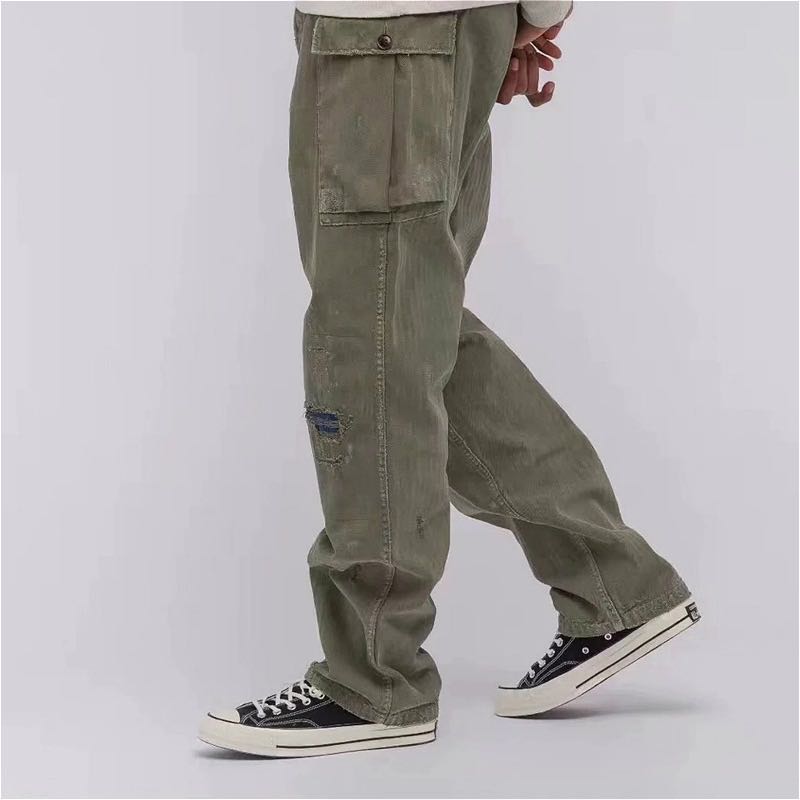 VISVIM VETERANS 19ss破壞洗水工裝長褲大口袋工裝褲| Yahoo奇摩拍賣