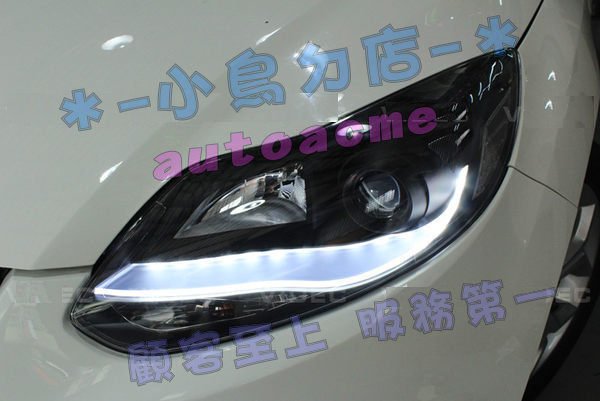 【小鳥的店】福特 MK3 FOCUS 大燈 DRL 日行燈 總成 原廠選配款 搭配HID 效果100分 Ford