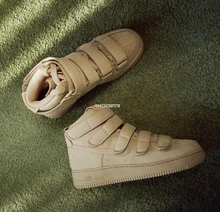 Billie Eilish x Nike Air Force 1 High 奶茶色滑板鞋DM7926-200 男女