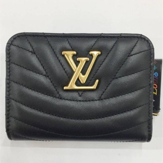 【二手】LV 路易威登 女士零錢包 皮夾 短夾NEW WAVE 小型拉鏈錢包 M63789 M63790