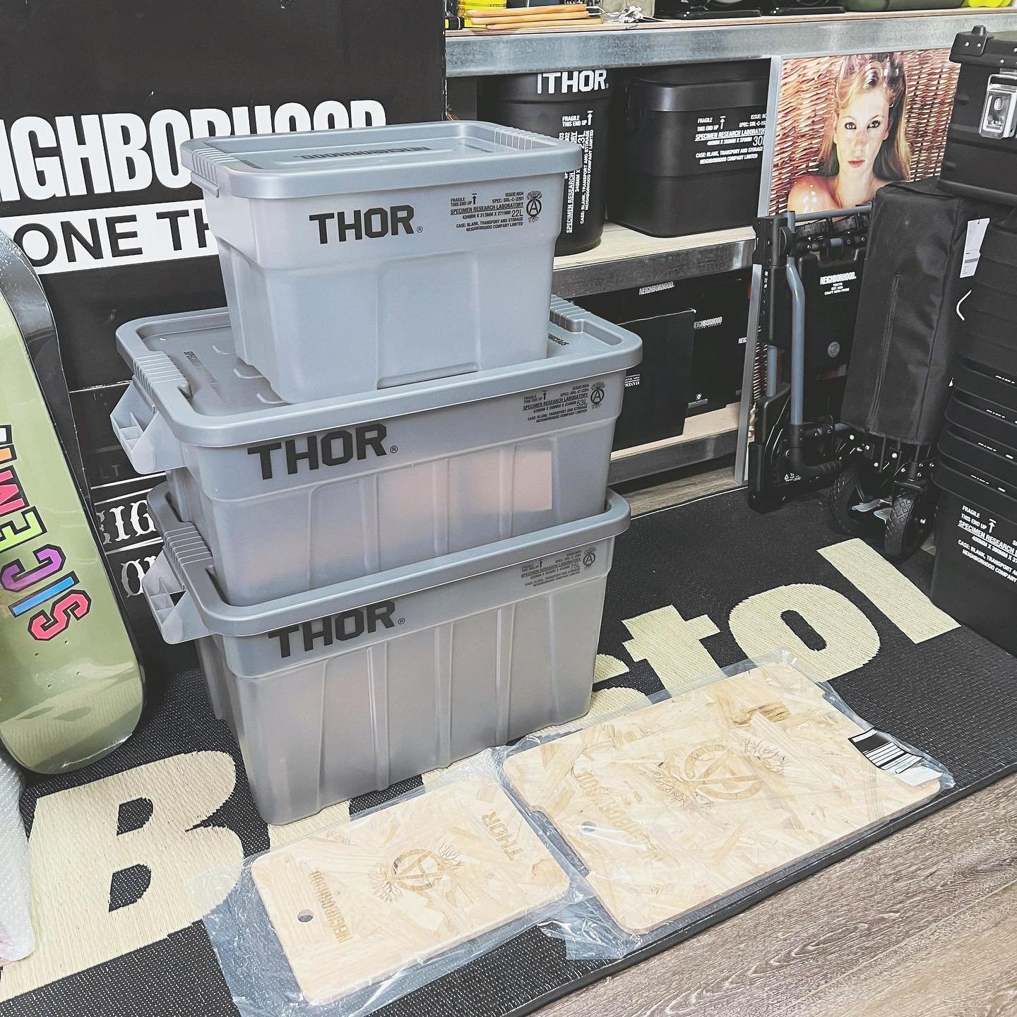 希望商店】NEIGHBORHOOD SRL THOR 75 / P-TOTES CONTAINER 22SS 大置物