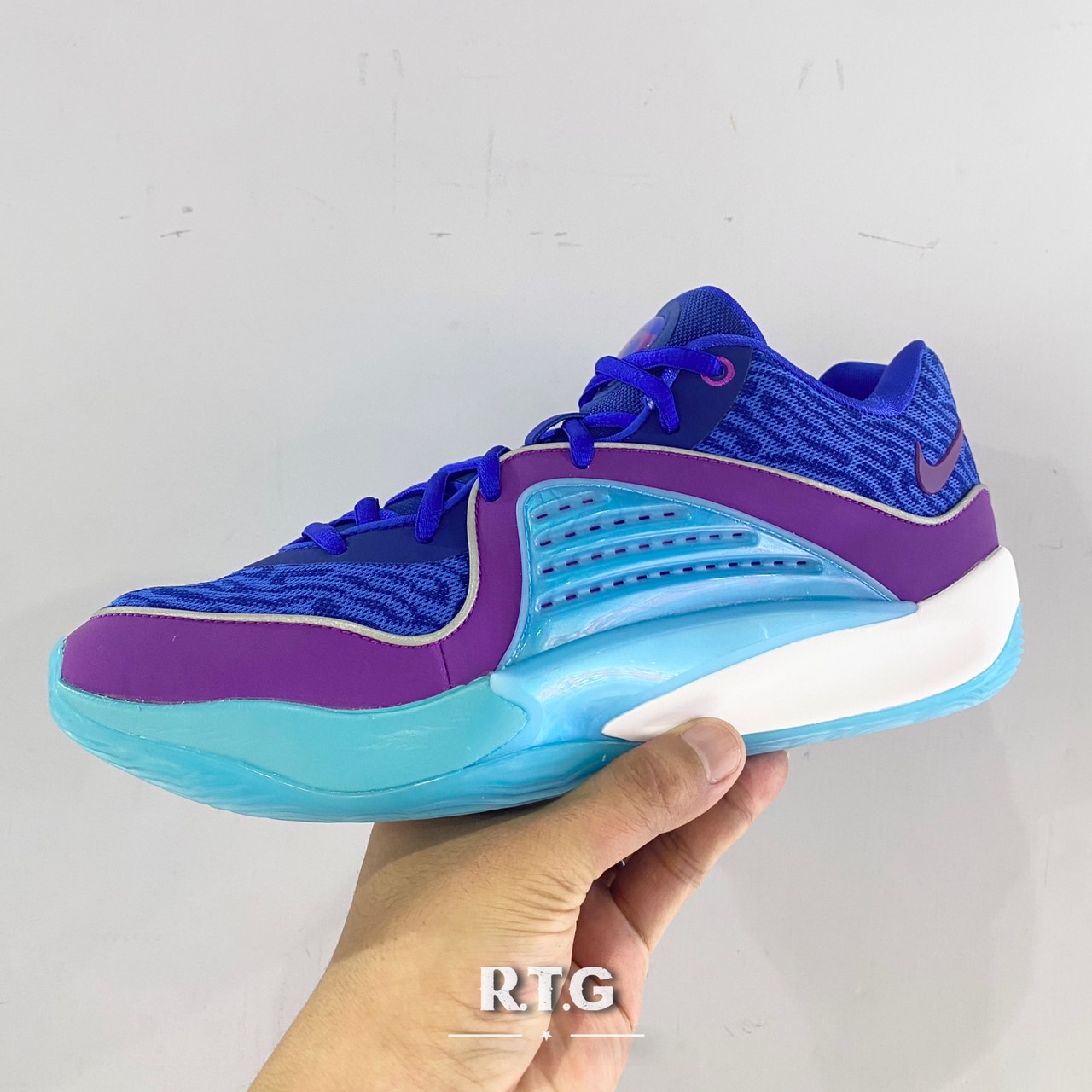 RTG】NIKE KD 16 EP 藍紫籃球鞋果凍底低筒3M 反光包覆緩震男鞋DV2916