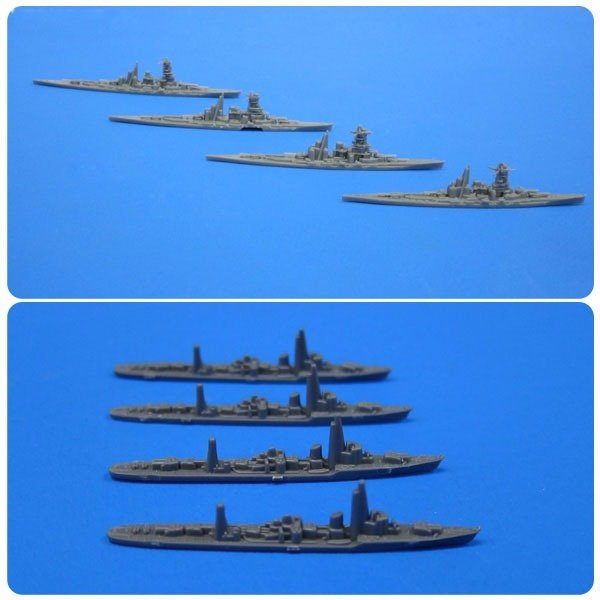 FUJIMI 1/3000 軍艦1 戰艦金剛・比叡・榛名・霧島/驅逐艦白露型4set 