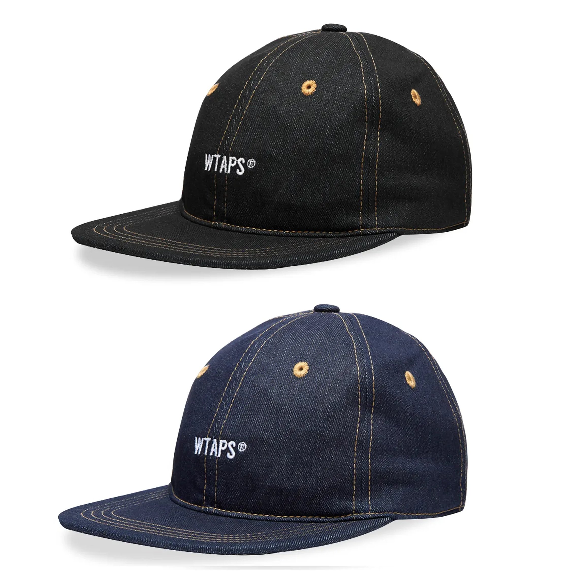 通販定価WTAPS T-6H 02 CAP COTTON DENIM BLACK キャップ