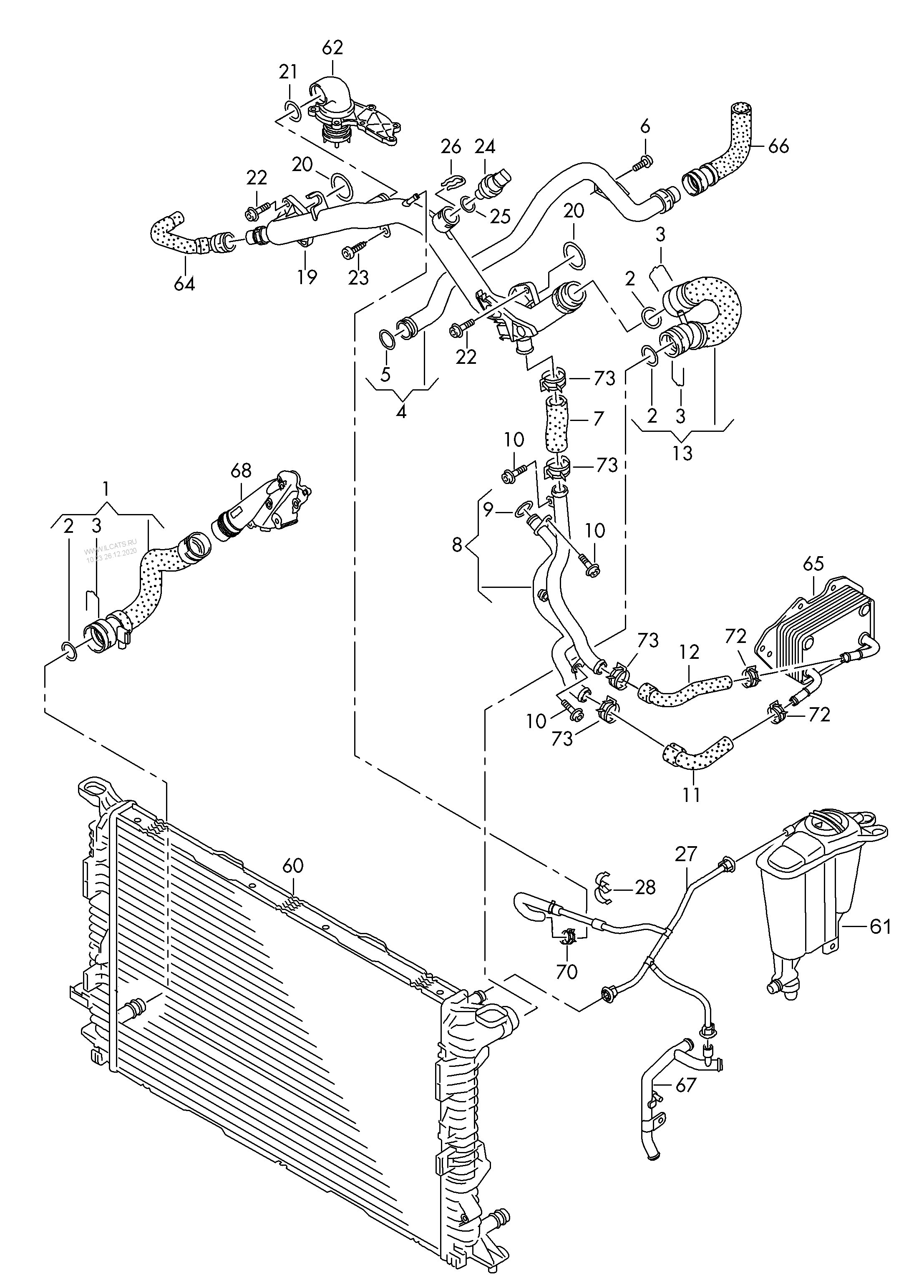 海威車品』德國原廠S4 B8 B8.5 水管上06E121045BB S5 SQ5 A6 A7 3.0T機