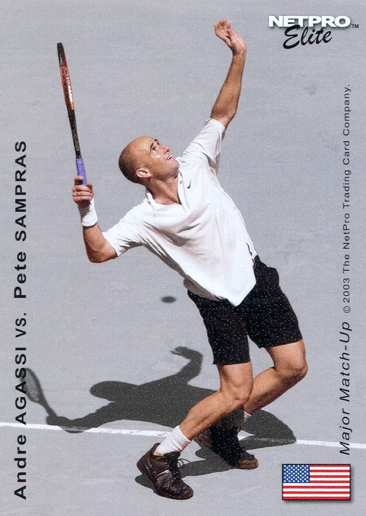 アンドレ・アガシ直筆サイン入り超大型写真…アメリカプロテニス 