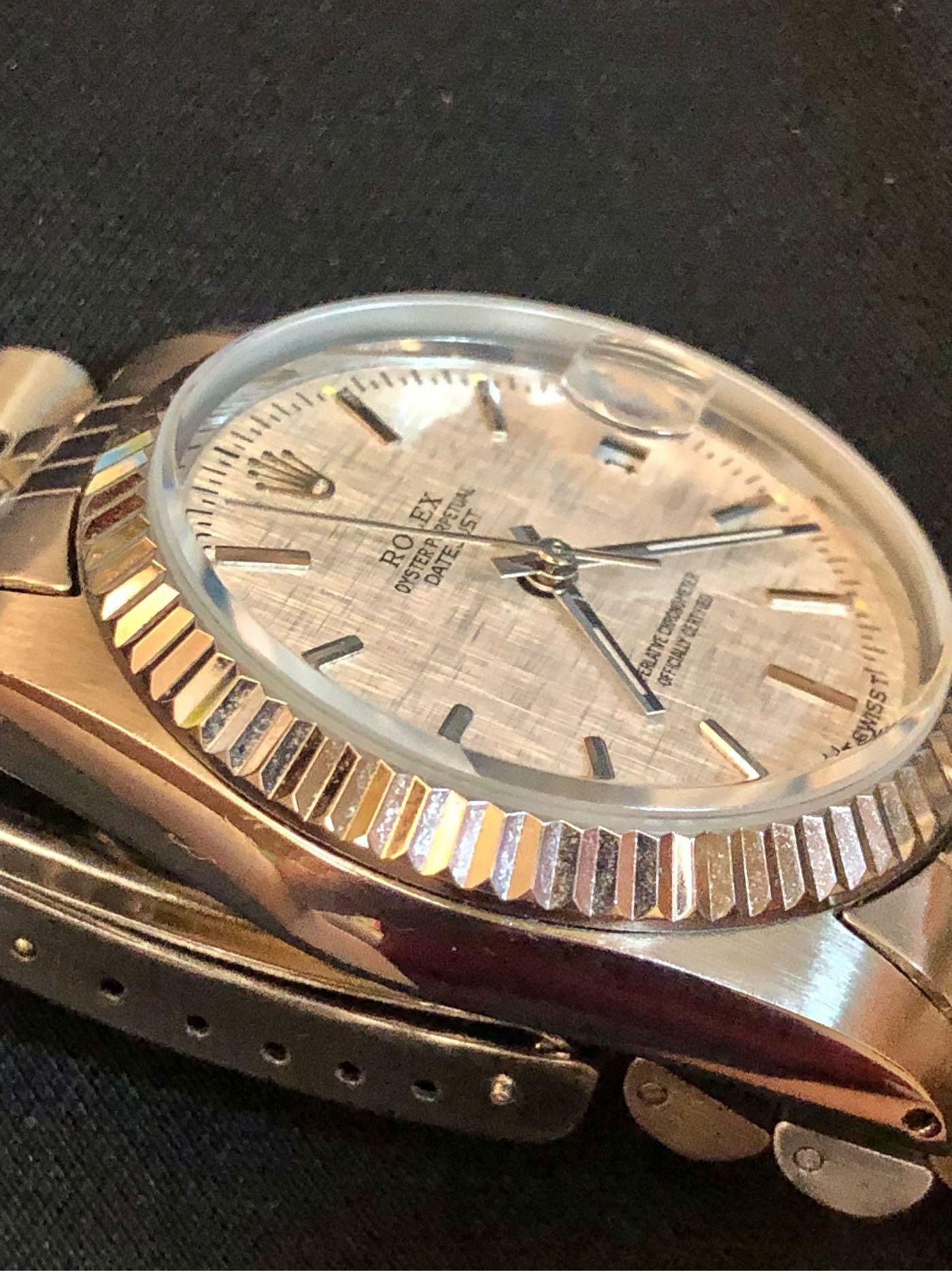 二手勞力士 港錶 港勞 老錶 機械錶 Rolex DateJust 16234 布面條丁面盤  錶徑36mm