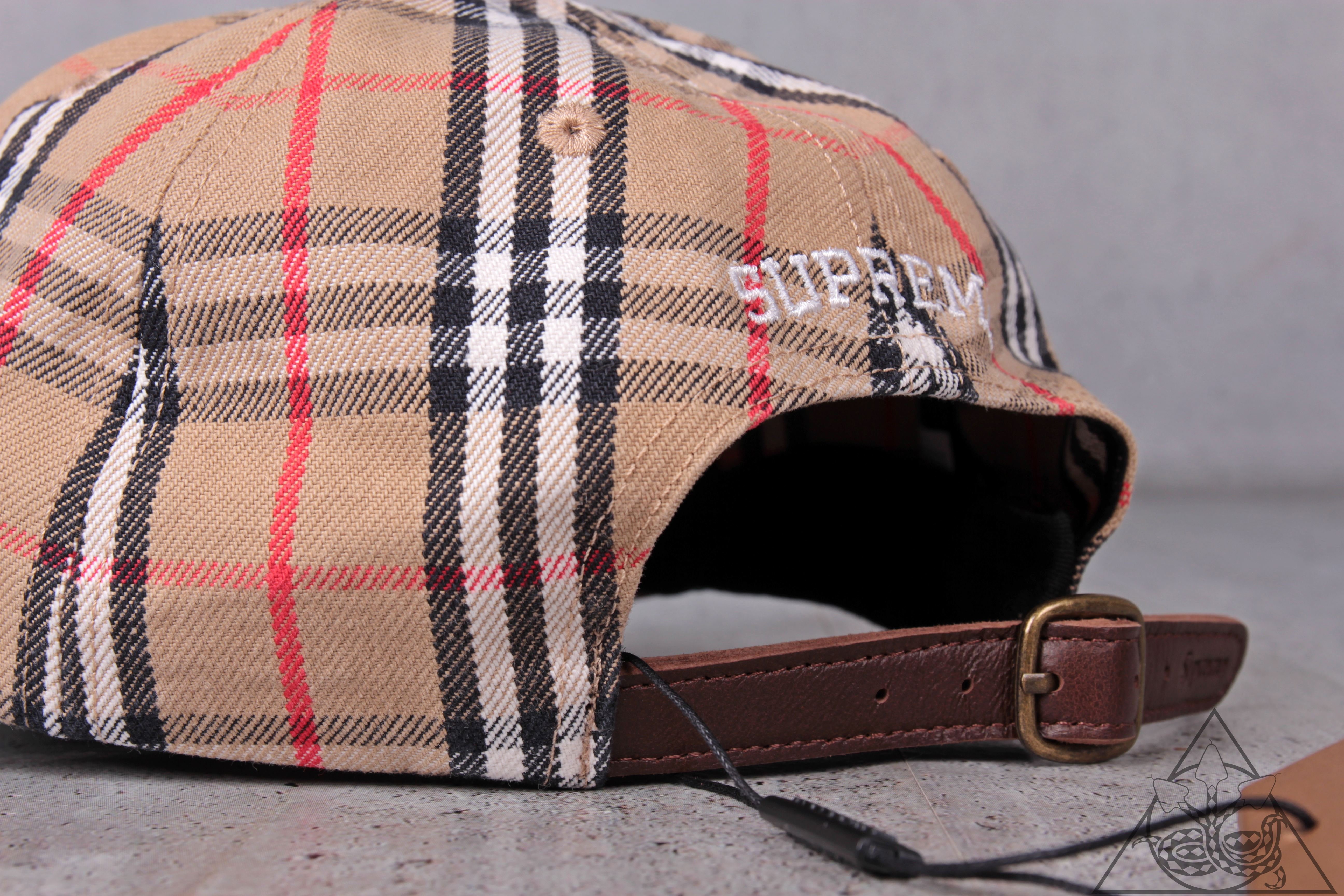 HYDRA】Supreme Burberry Denim 6-Panel 格紋單寧帽子老帽【SUP522