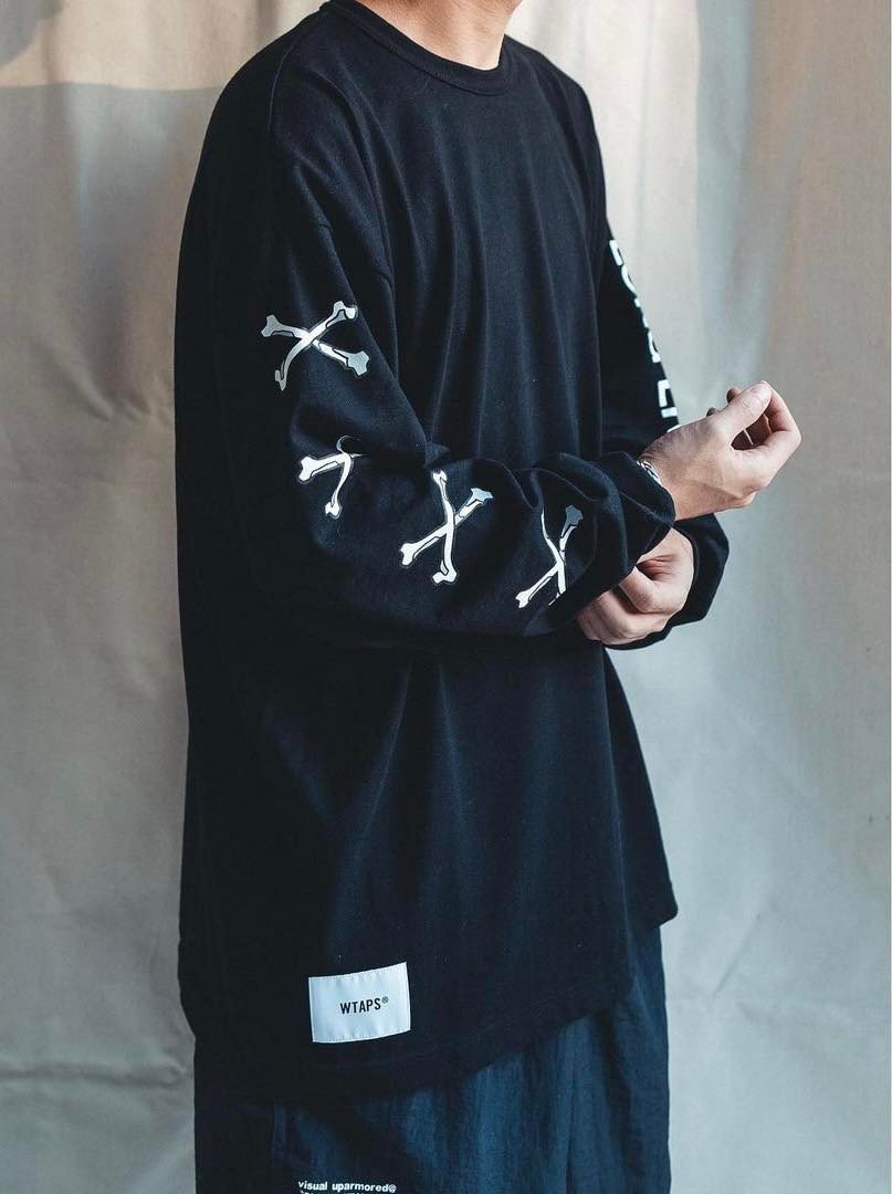 希望商店】WTAPS LXLXW / LS / COTTON 22AW 手臂骨頭印花長袖T恤 