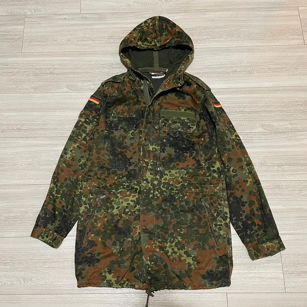 德軍公發 Parka Gr6 約M號 迷彩長大衣 風衣外套