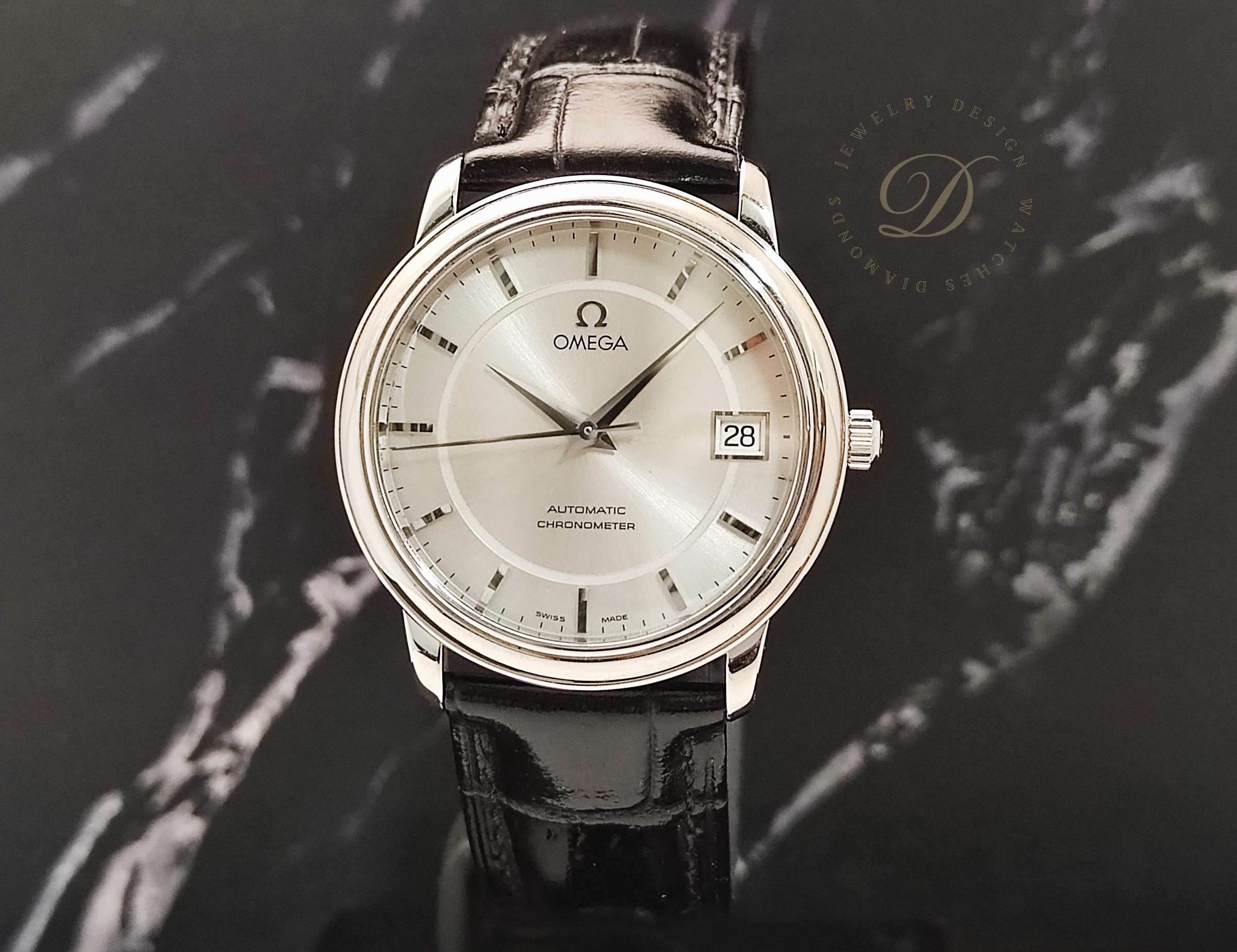 【低調的奢華】OMEGA 碟飛系列 正裝錶 自動上鍊 錶徑35mm 銀色面盤 絕版釋出 De Ville