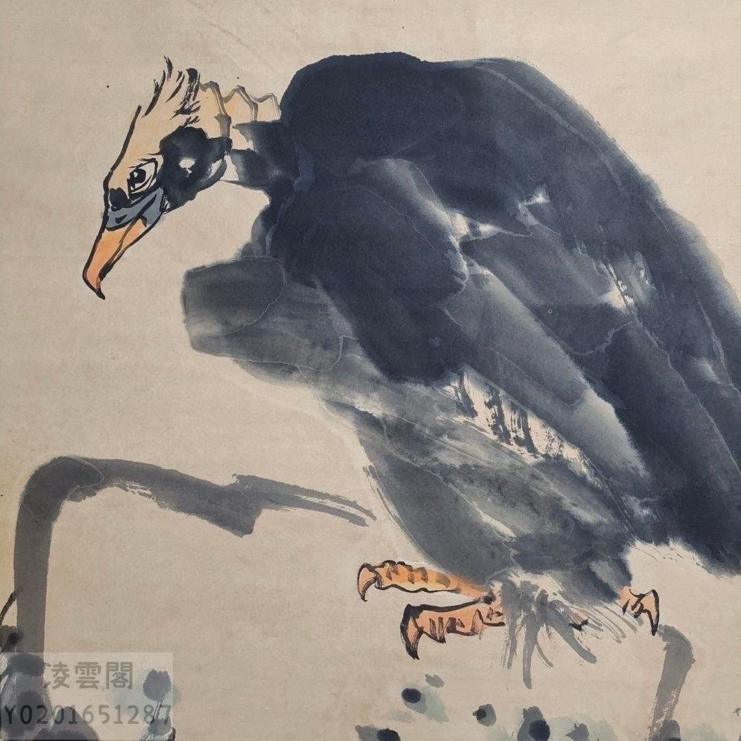 潘天壽 禿鷲 - 絵画/タペストリー