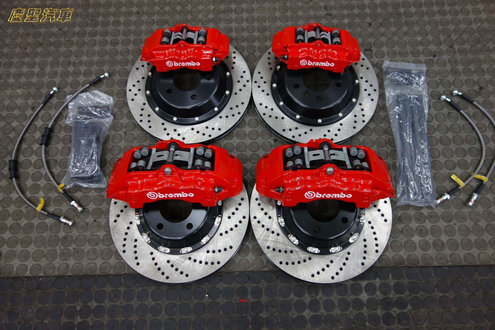 慶聖汽車 BREMBO 18Z前六活塞卡鉗355加大碟 LEXUS IS250 IS350 IS300H