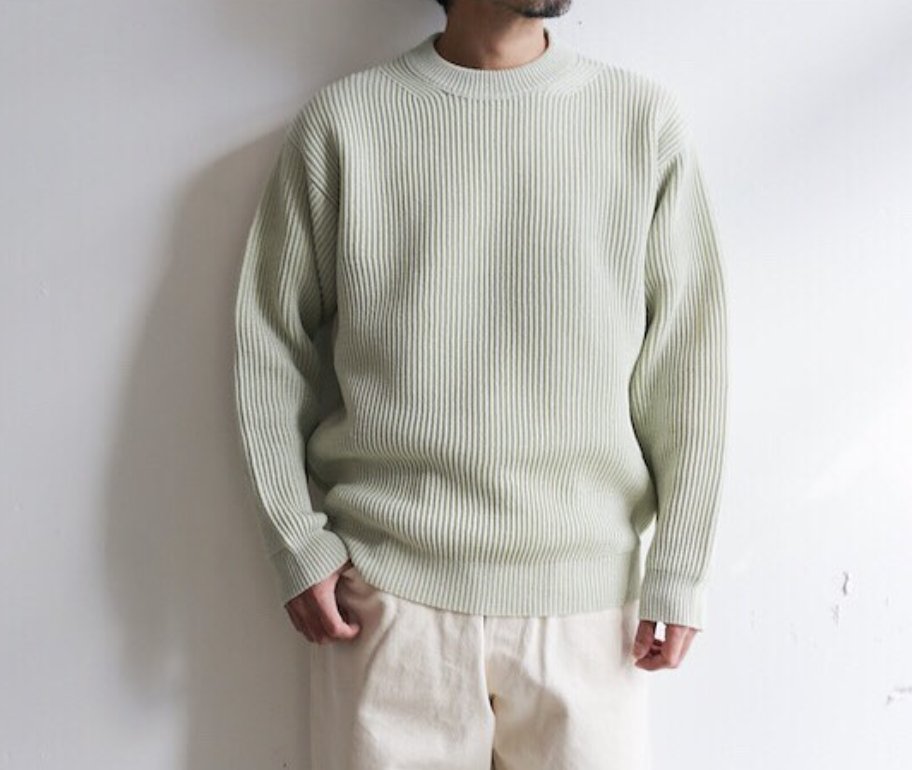 21SS AURALEE HEMP RIB KNIT BIG P/O - Light Green size:4 | Yahoo