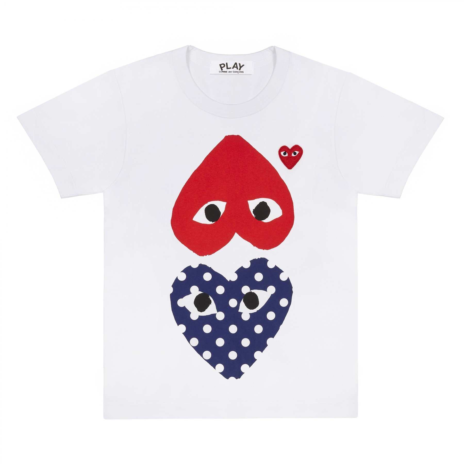 日貨代購CITY】 COMME des GARCONS PLAY Tee 川久保玲上紅心下波點雙