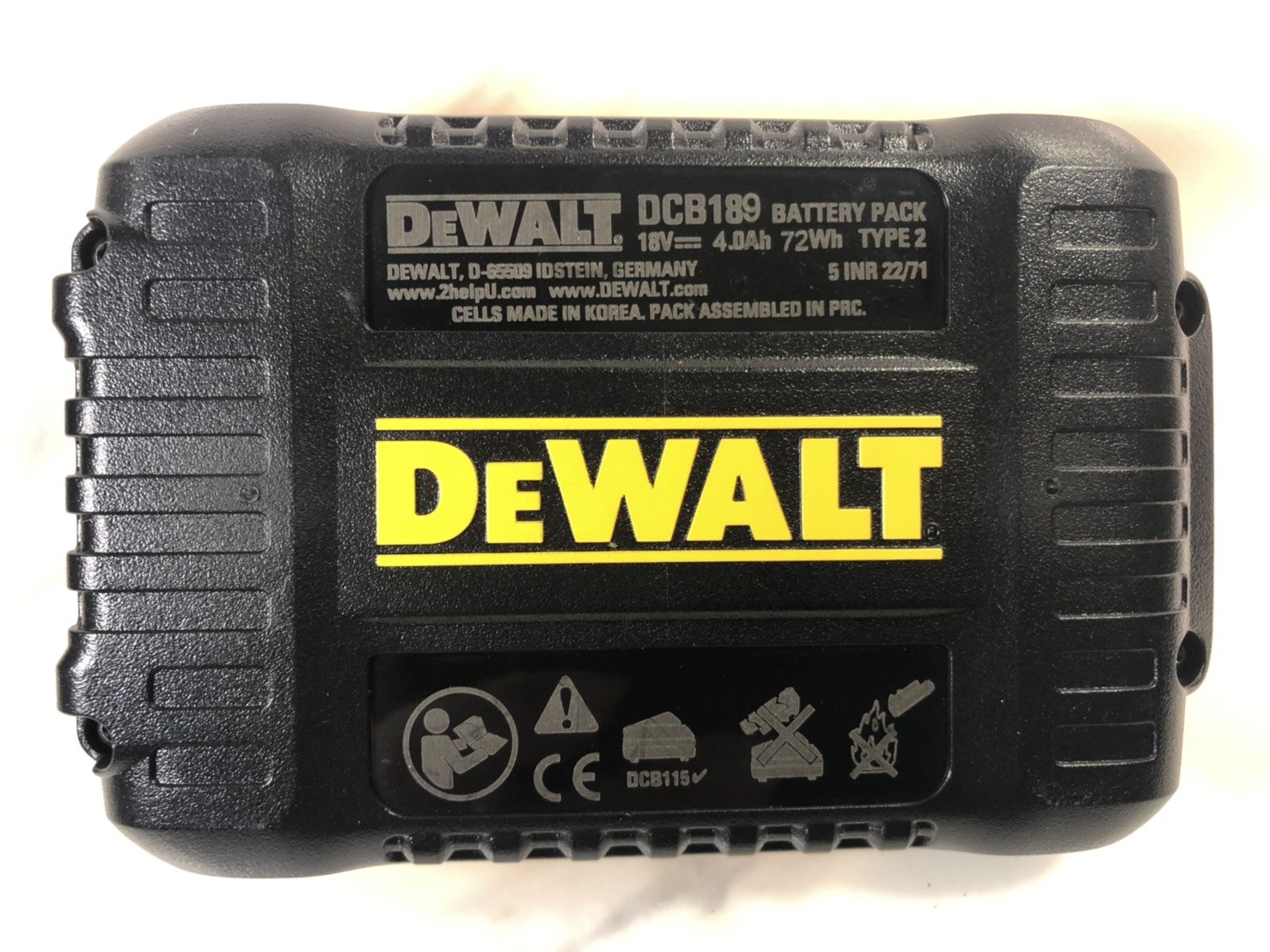 售完得偉DeWalt 18V新款4.0 DCB189 採三星21700高動力鋰電池18/20V可用|