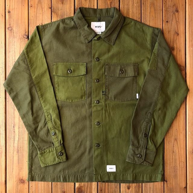 希望商店】WTAPS BUDS LS 01 SHIRT 18AW 拼接口袋軍衫| Yahoo奇摩拍賣