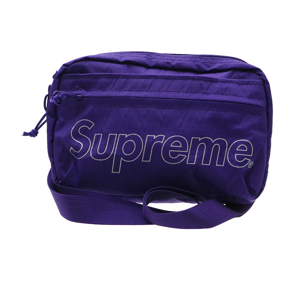 超搶手】全新正品2018秋冬FW Supreme Shoulder Bag 45代45TH 3M反光