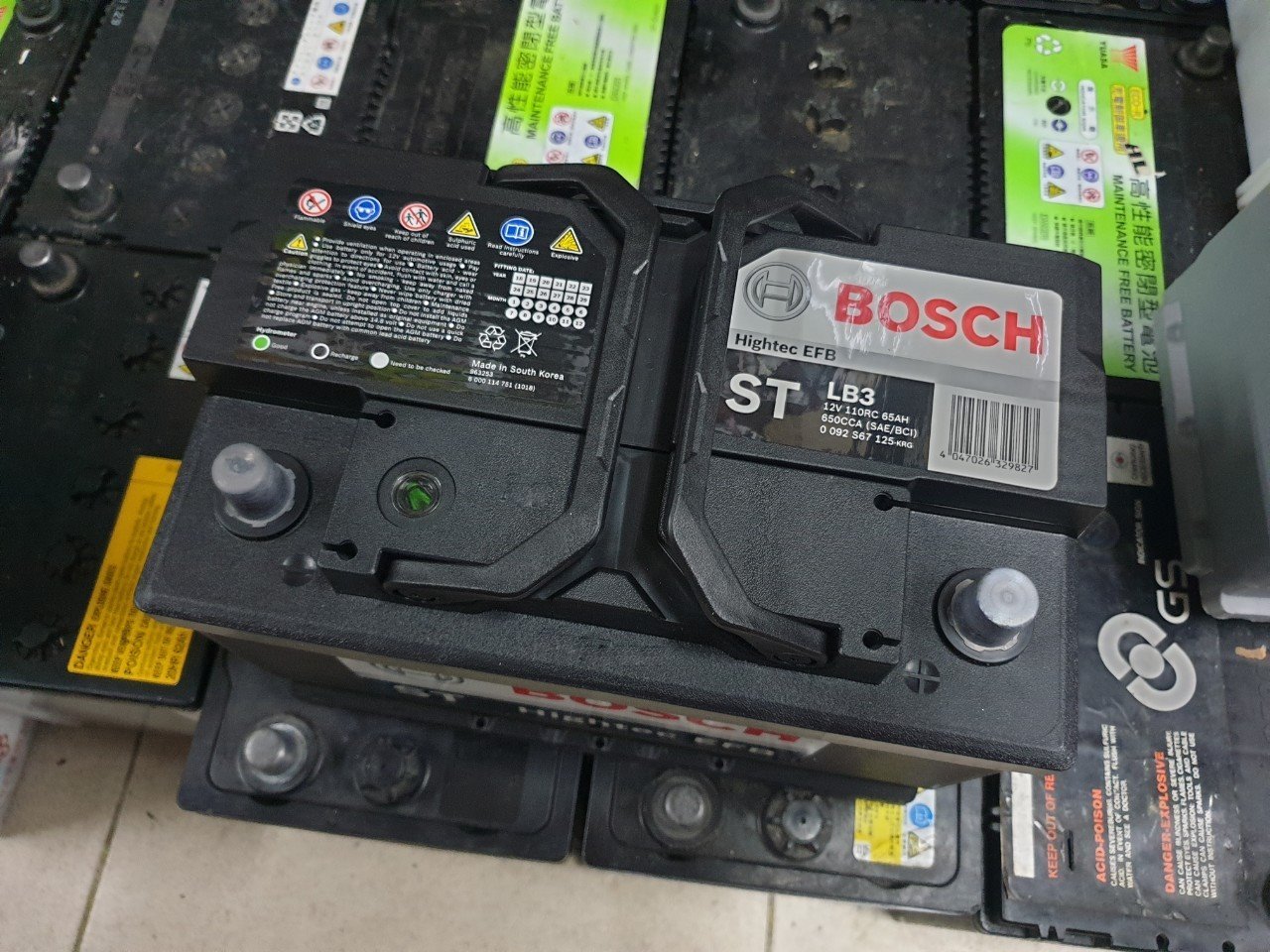 (二手中古電池) BOSCH LB3 EFB 歐規65AH 免保養汽車電池 數值漂亮，品項優 同56638 歐系車專用