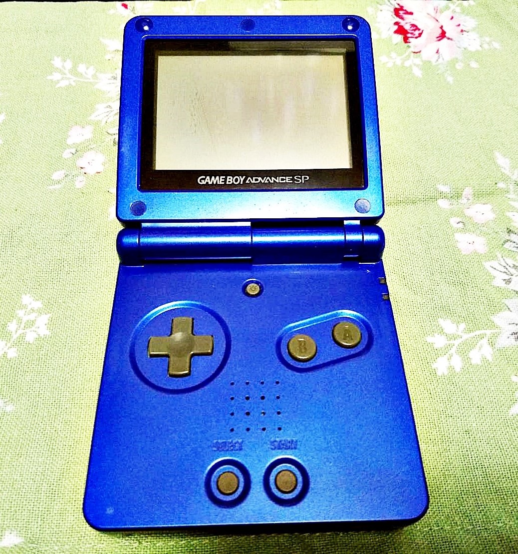 幸運小兔GBA 主機珠光藍銀色日本原裝任天堂GameBoy AGS-001 GB GBC GBA