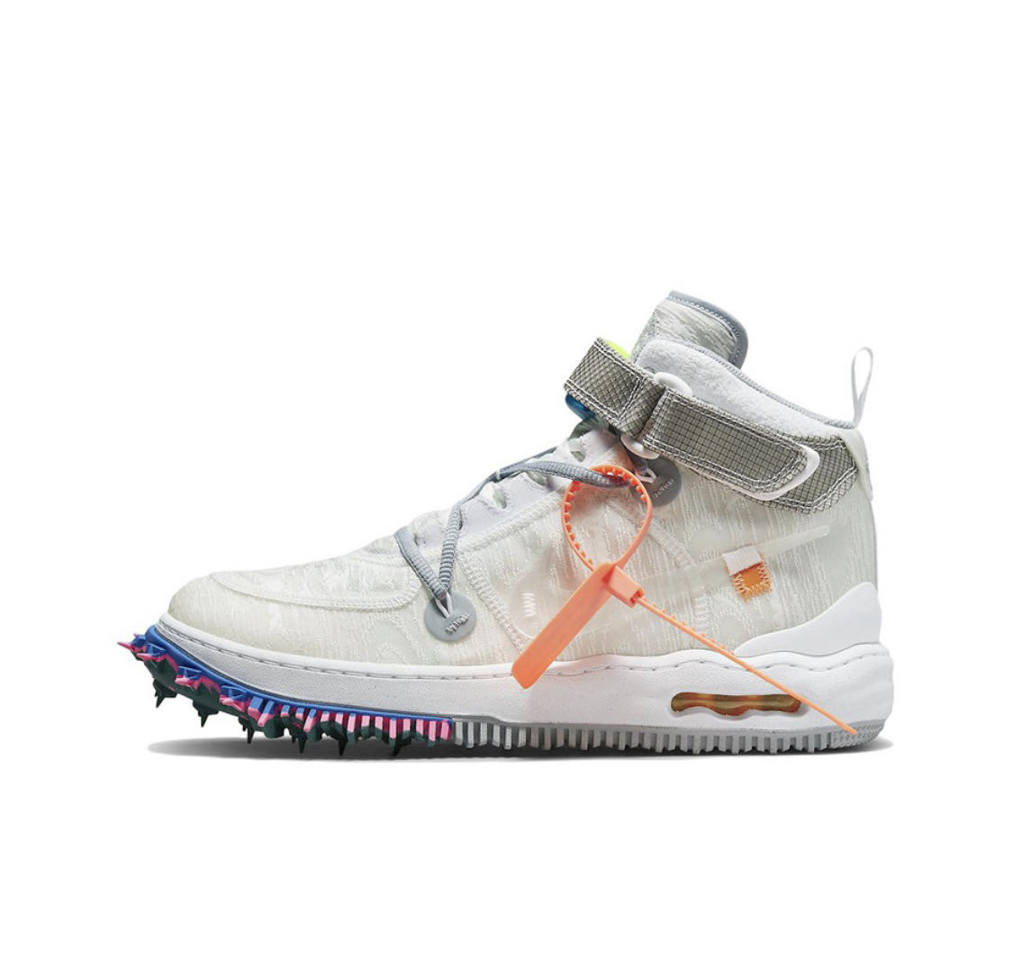 全新現貨OFFWHITE × Nike Air Force 1 Mid SP 黑魂全白OW 聯名DO6290