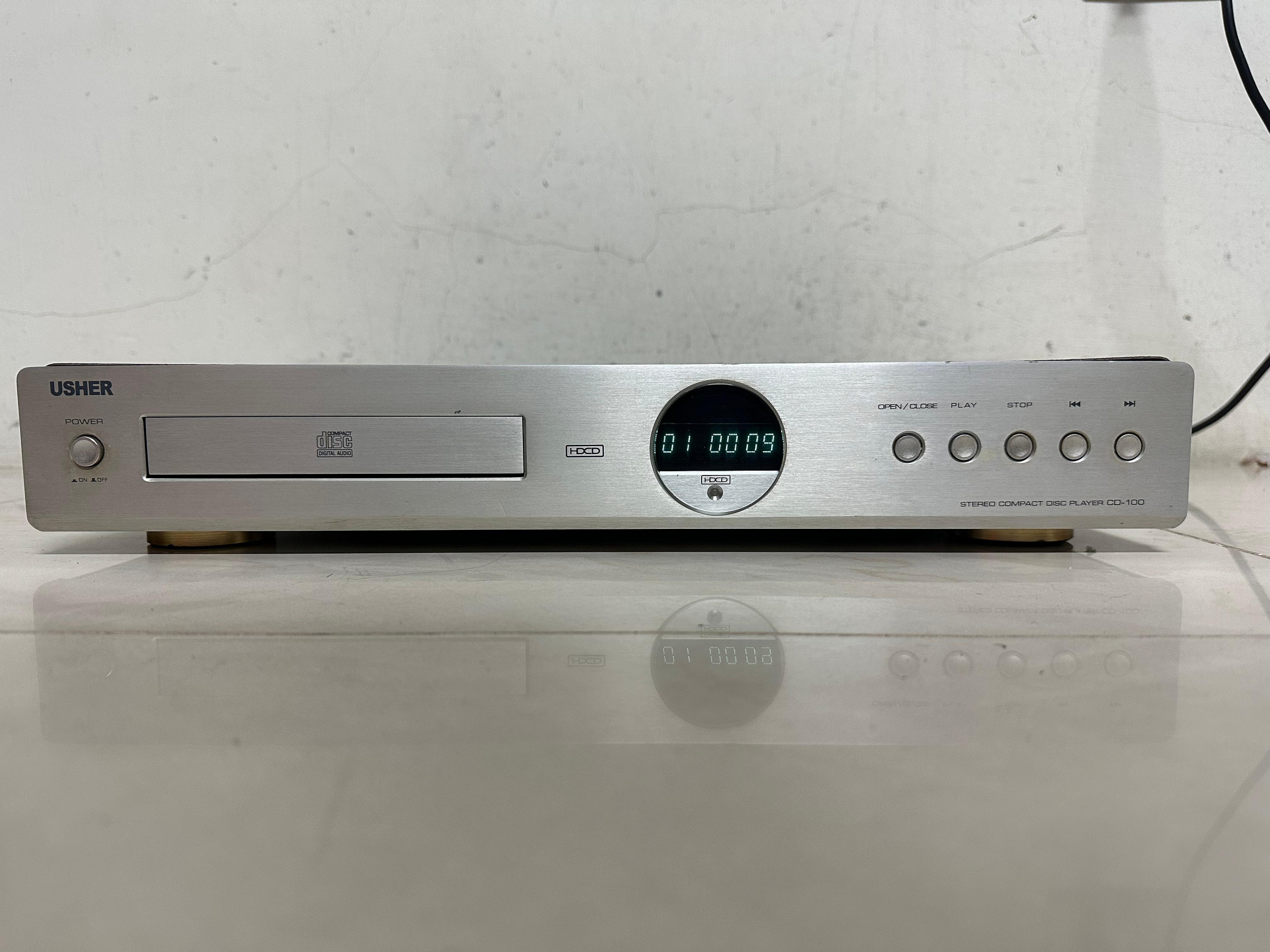 台灣精品 USHER CD-100 CD 唱盤  同軸/類比/光纖輸出 讀取快速~120-240V