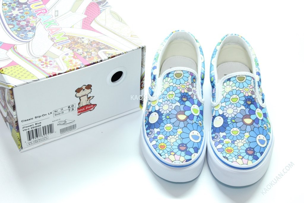 高冠國際貿易】VANS X TAKASHI MURAKAMI SLIP ON LX 藍花村上隆現貨男