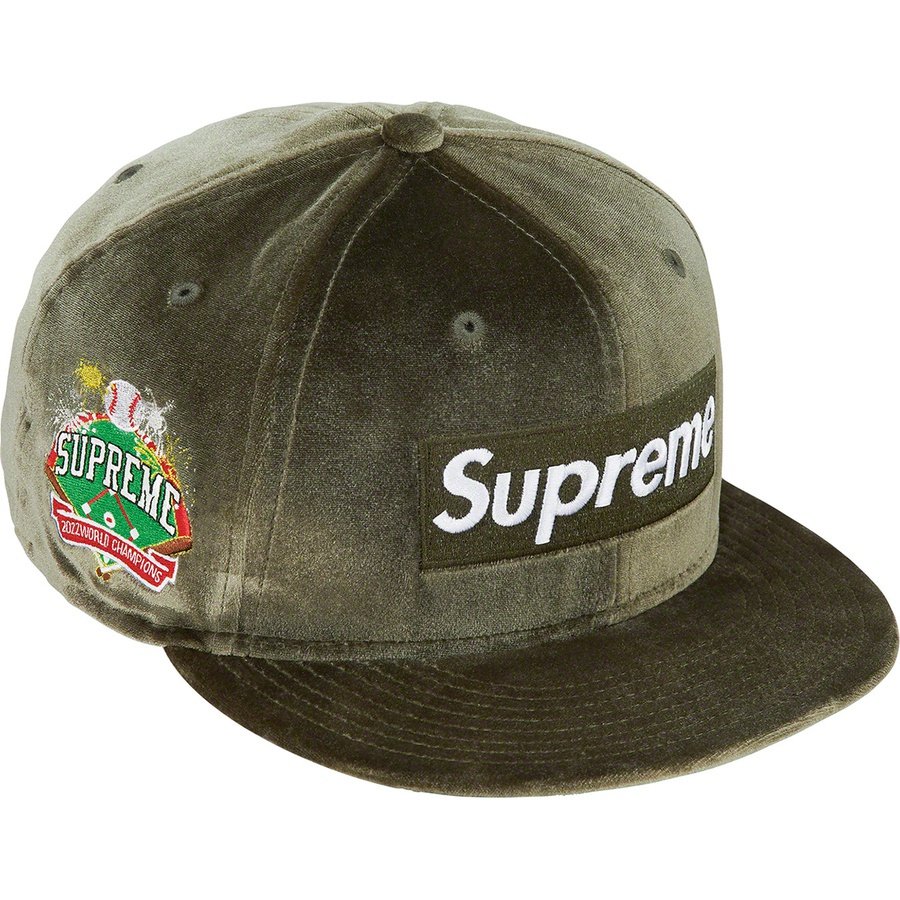 紐約范特西】預購SUPREME FW22 Velour Box Logo New Era | Yahoo奇摩拍賣