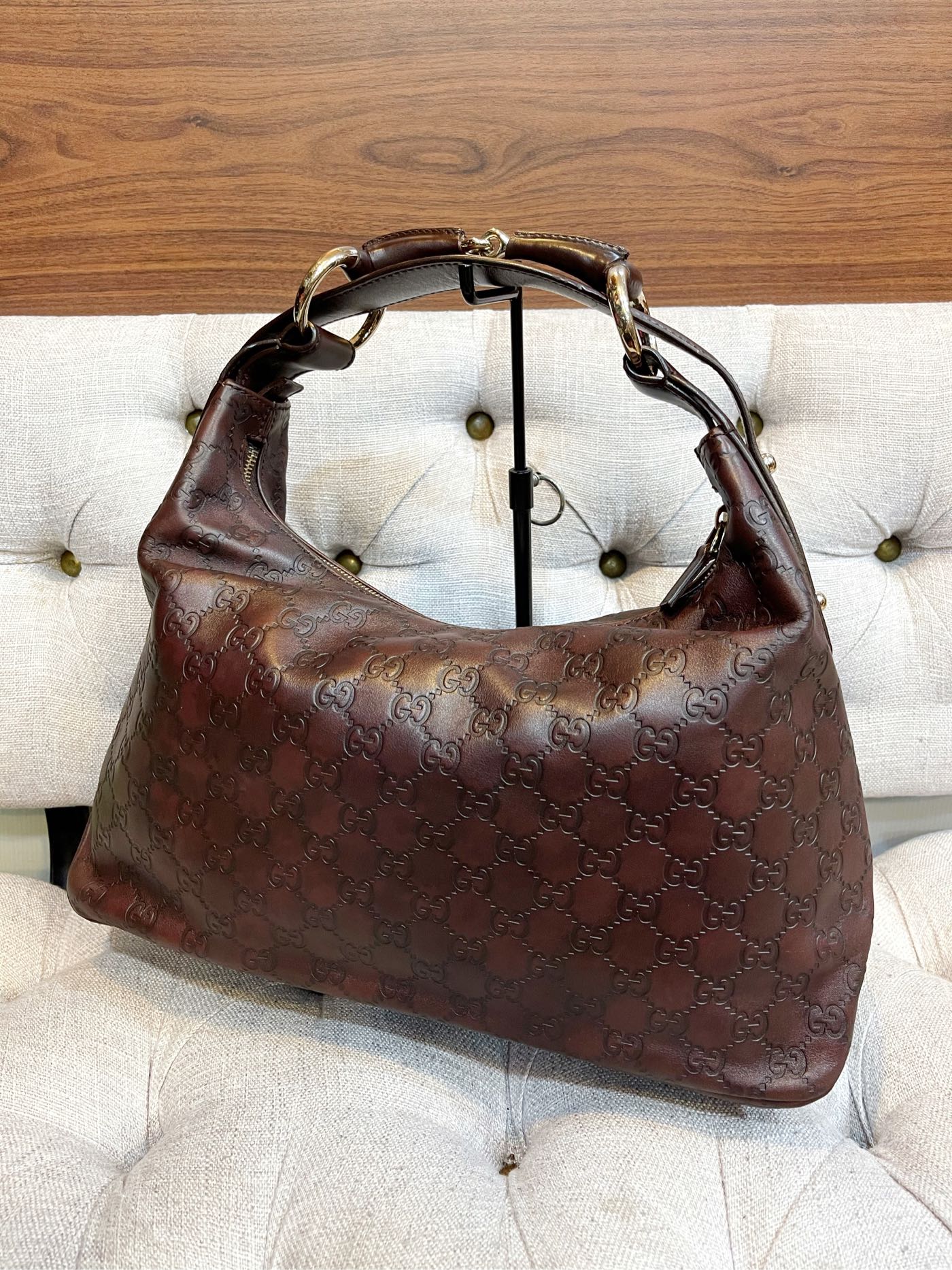 GUCCI ジャッキー ワンショルダー ハンドバッグ レザー HB01770-