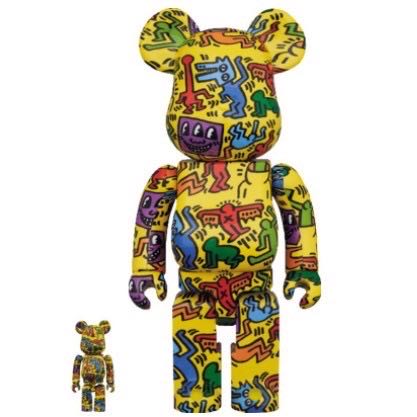 Be@rbrick 400%+100% Keith haring凱斯哈林五代全新未拆台東公仔潮玩