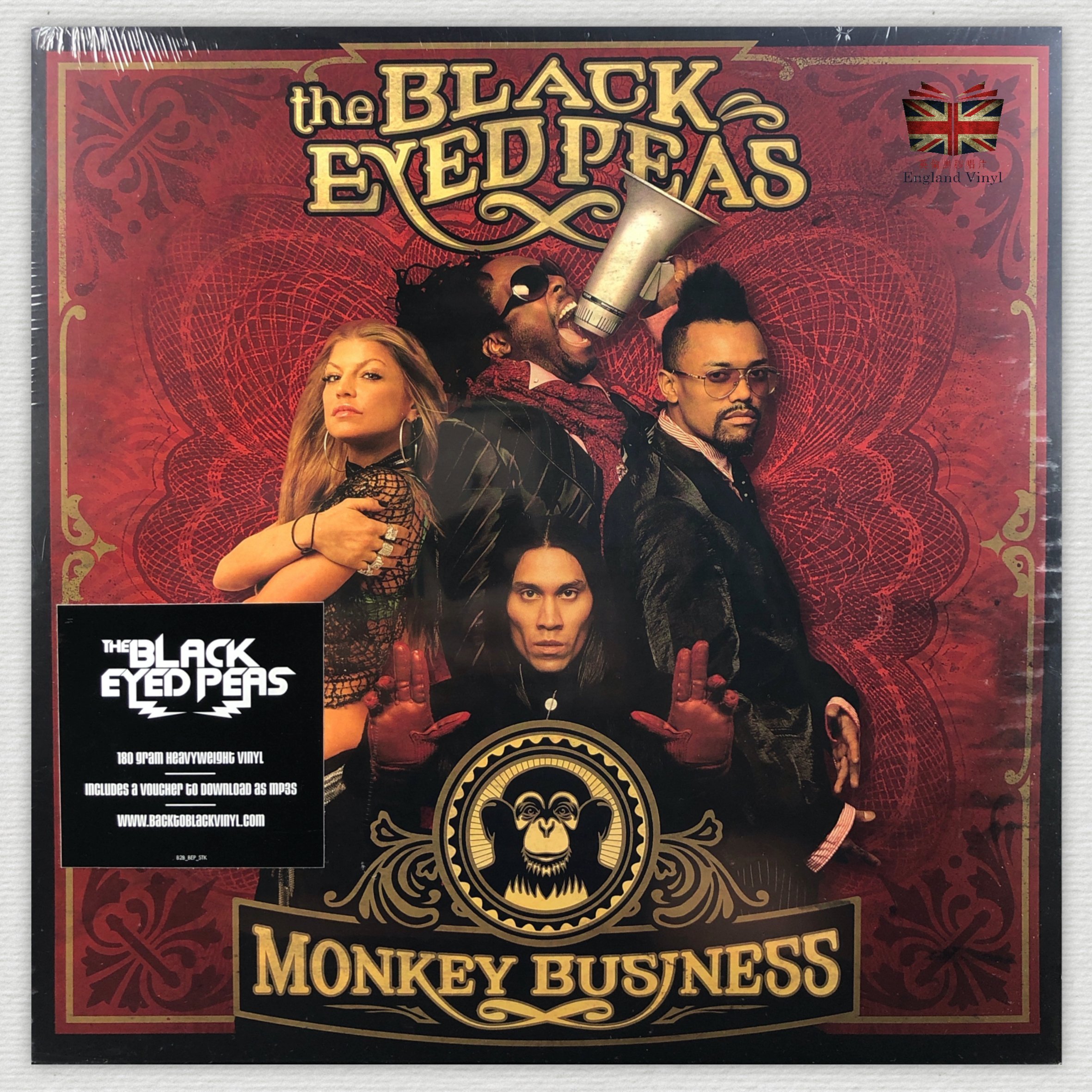 英倫黑膠唱片Vinyl LP] 黑眼豆豆合唱團/黑色猴門企業Monkey Business