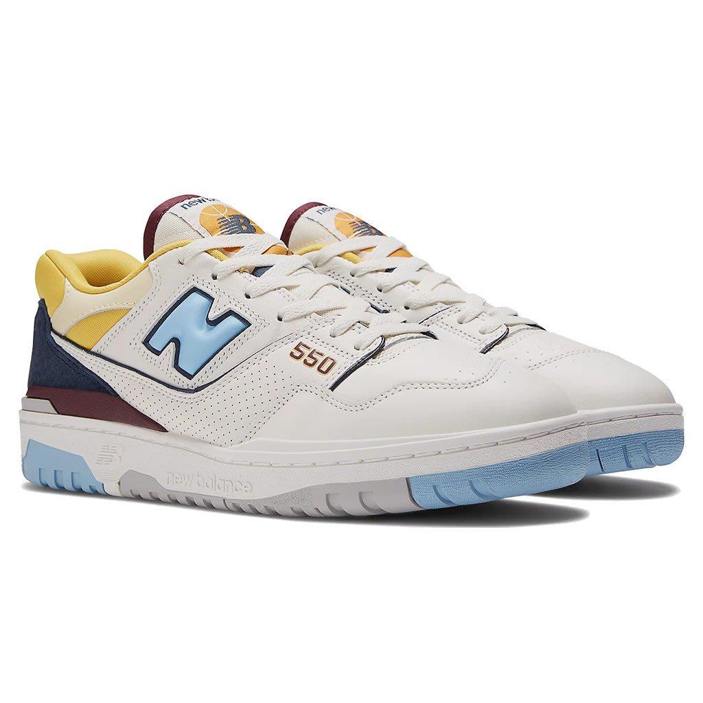 預購商品】NEW BALANCE 550 BB550【BB550NCF】MARQUETTE 米白藍黃